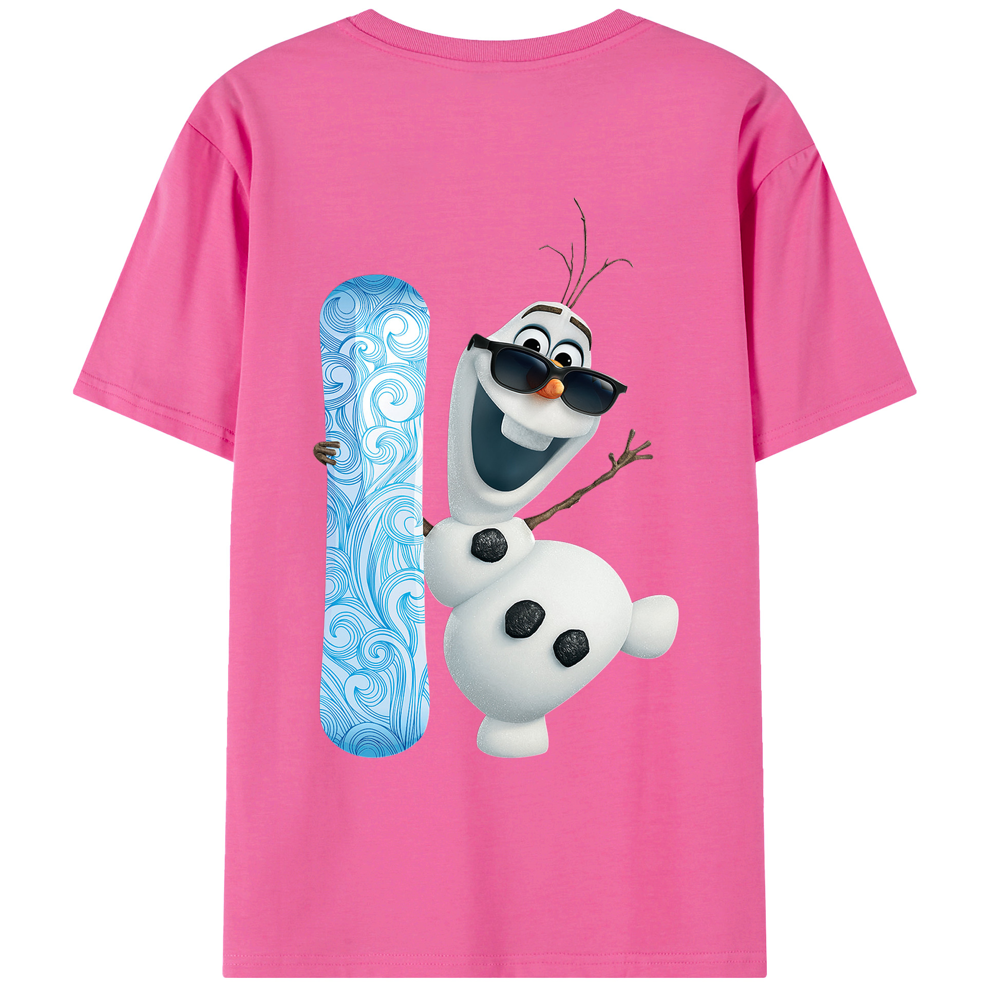 （画像用） アナと雪の女王 アンナ エルサ Frozen Anna Elsa レディース半袖Tシャツ(バックプリント)